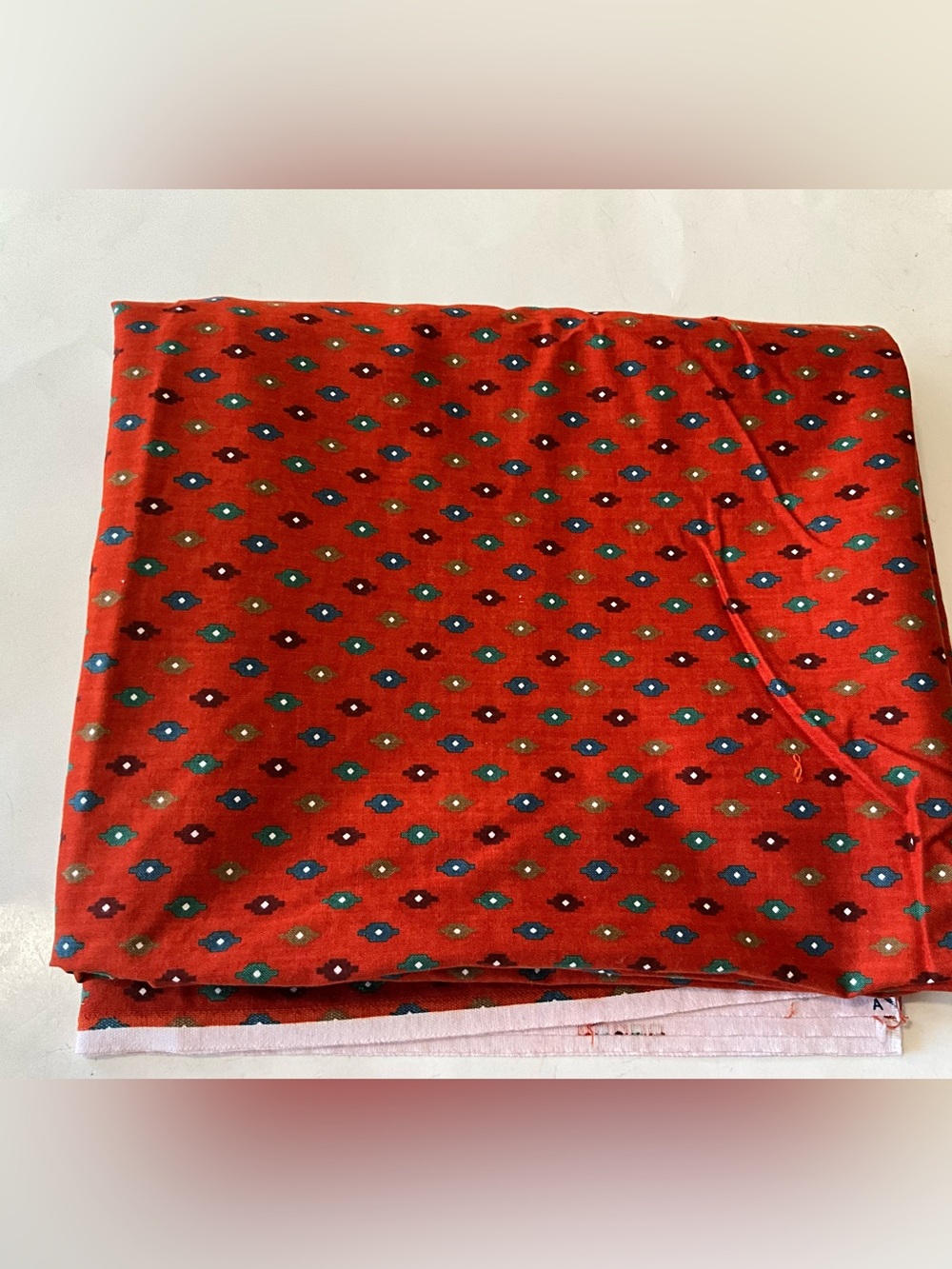 Quilting Sewing Fabric Cranston Print Works Geometric Print Red Multi 2.28 Yds